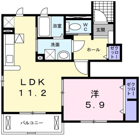 ライラック　グレースの物件間取画像